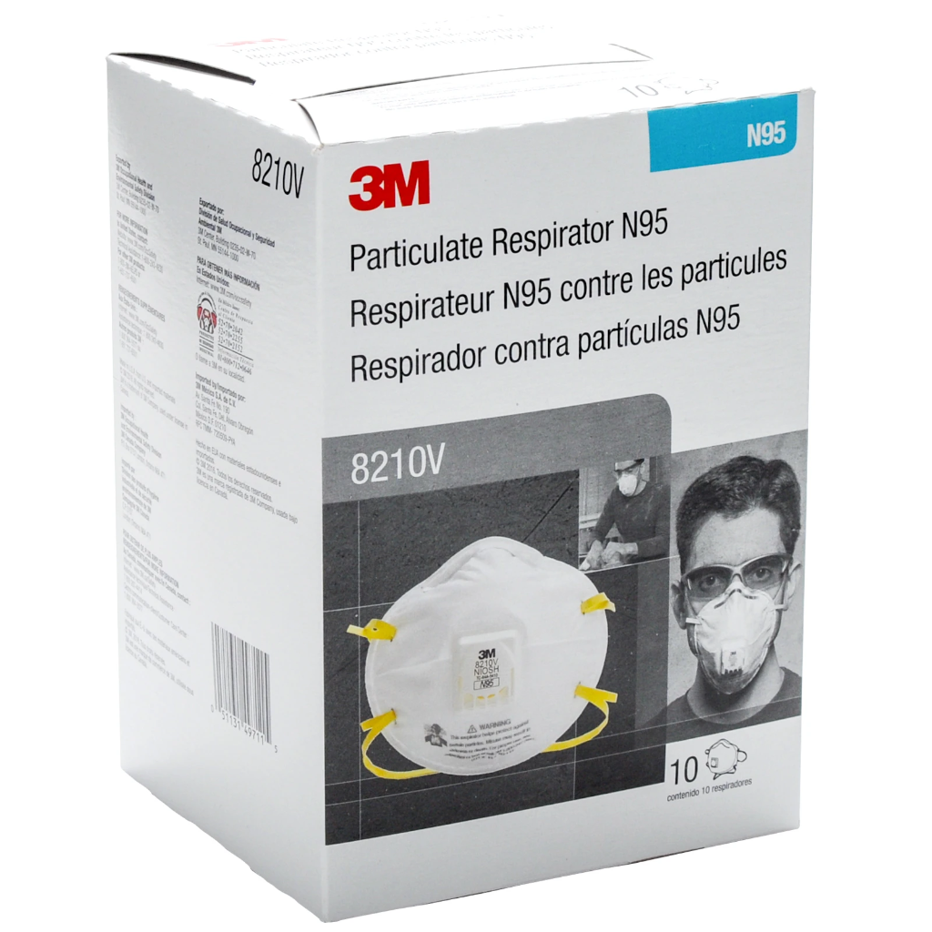3M Canada 8210V N95 Respirator Mask Box of 10