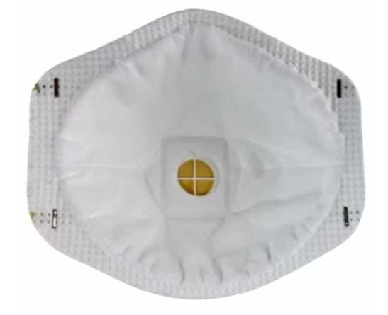 3M Canada 8210V N95 Respirator Mask inside view showing no nose foam and exhalation valve