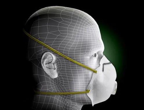 3M 8511 N95 on a person