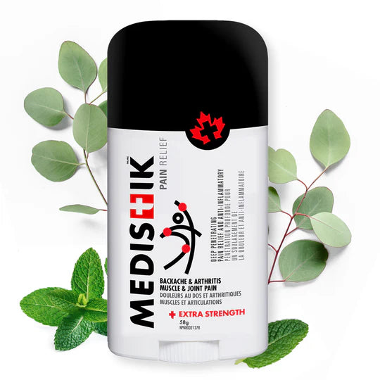 Medistik Pain Relief Stick Extra Strength with Methyl Salicylate and Menthol - Made in Canada