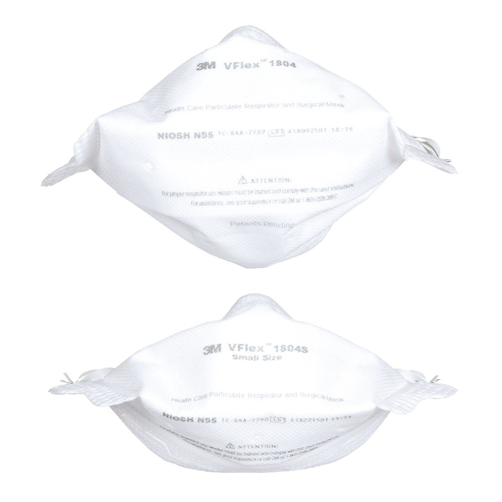 3M VFlex 1804 and 1804S NIOSH Surgical N95 2-Piece Sample Kit - Made in USA